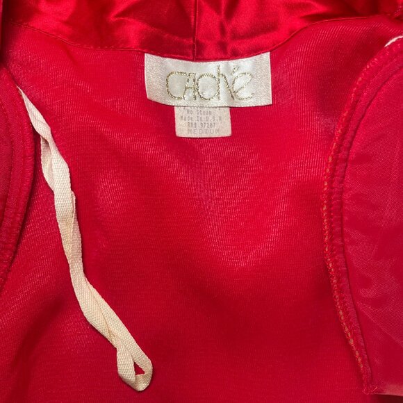 CACHE Vintage 80s Red Bodysuit - Picture 4 of 5